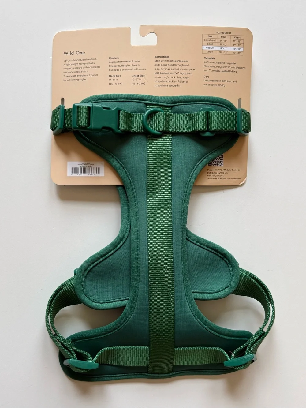 Wild One Dog Harness - Medium - Spruce Green
